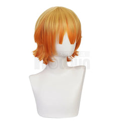 Astricos Zenitsu Agatsuma Cosplay Wig - Premium Synthetic Fiber with Adjustable Cap for Halloween and Anime Events - Astricos