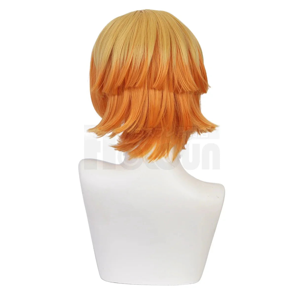 Astricos Zenitsu Agatsuma Cosplay Wig - Premium Synthetic Fiber with Adjustable Cap for Halloween and Anime Events - Astricos