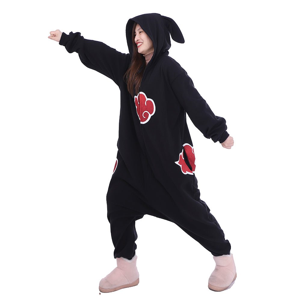 Astricos Akatsuki Cloud Sleepwear Adult Unisex Onesies Polyester Pyjamas Nightwear Halloween Carnival Cosplay Costume - Astricos