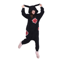 Astricos Akatsuki Cloud Sleepwear Adult Unisex Onesies Polyester Pyjamas Nightwear Halloween Carnival Cosplay Costume - Astricos