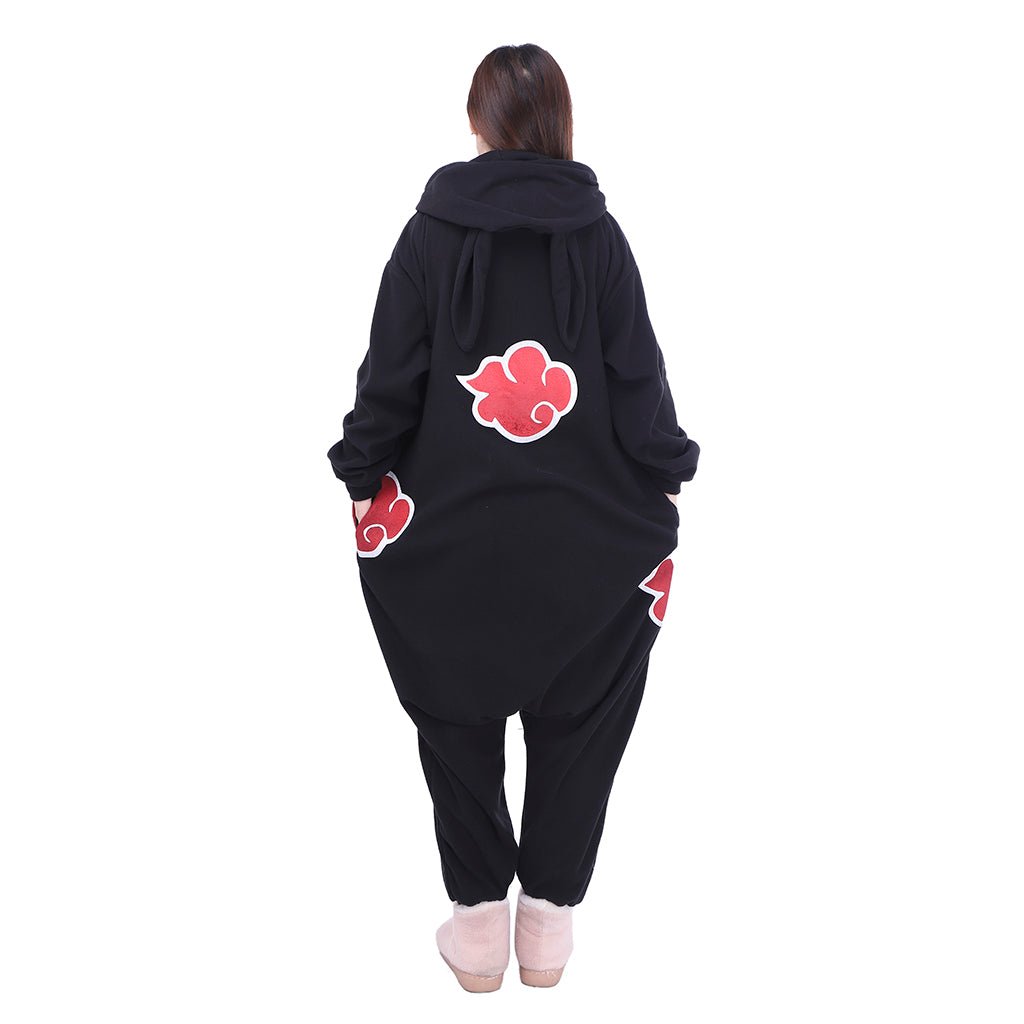 Astricos Akatsuki Cloud Sleepwear Adult Unisex Onesies Polyester Pyjamas Nightwear Halloween Carnival Cosplay Costume - Astricos