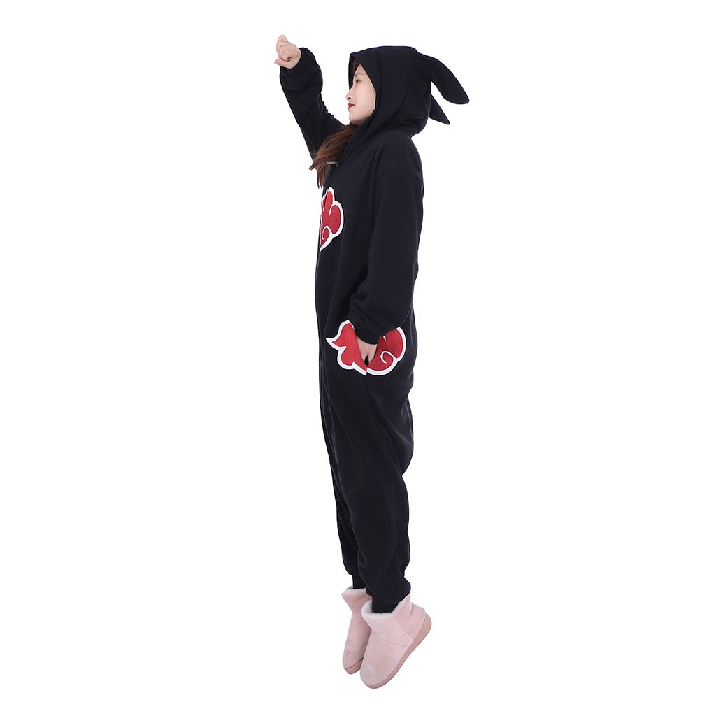 Astricos Akatsuki Cloud Sleepwear Adult Unisex Onesies Polyester Pyjamas Nightwear Halloween Carnival Cosplay Costume - Astricos