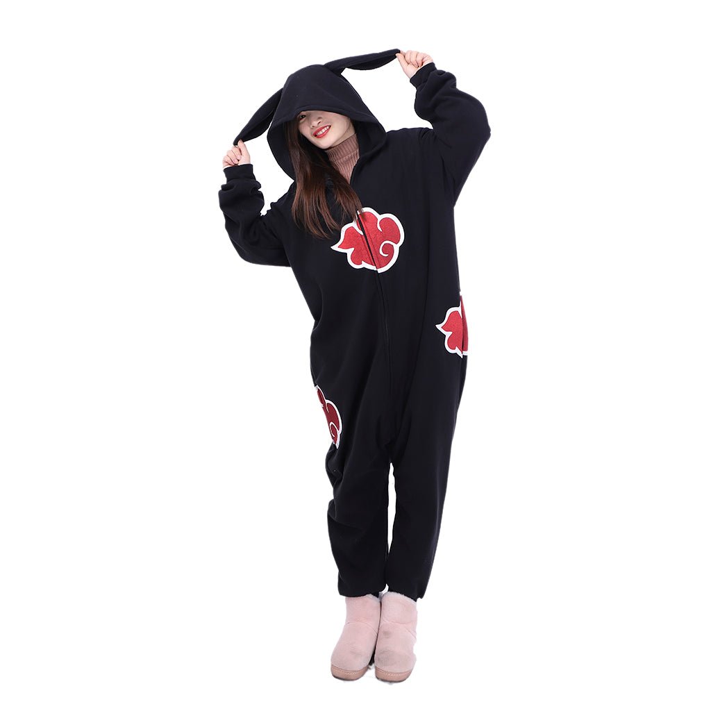 Astricos Akatsuki Cloud Sleepwear Adult Unisex Onesies Polyester Pyjamas Nightwear Halloween Carnival Cosplay Costume - Astricos