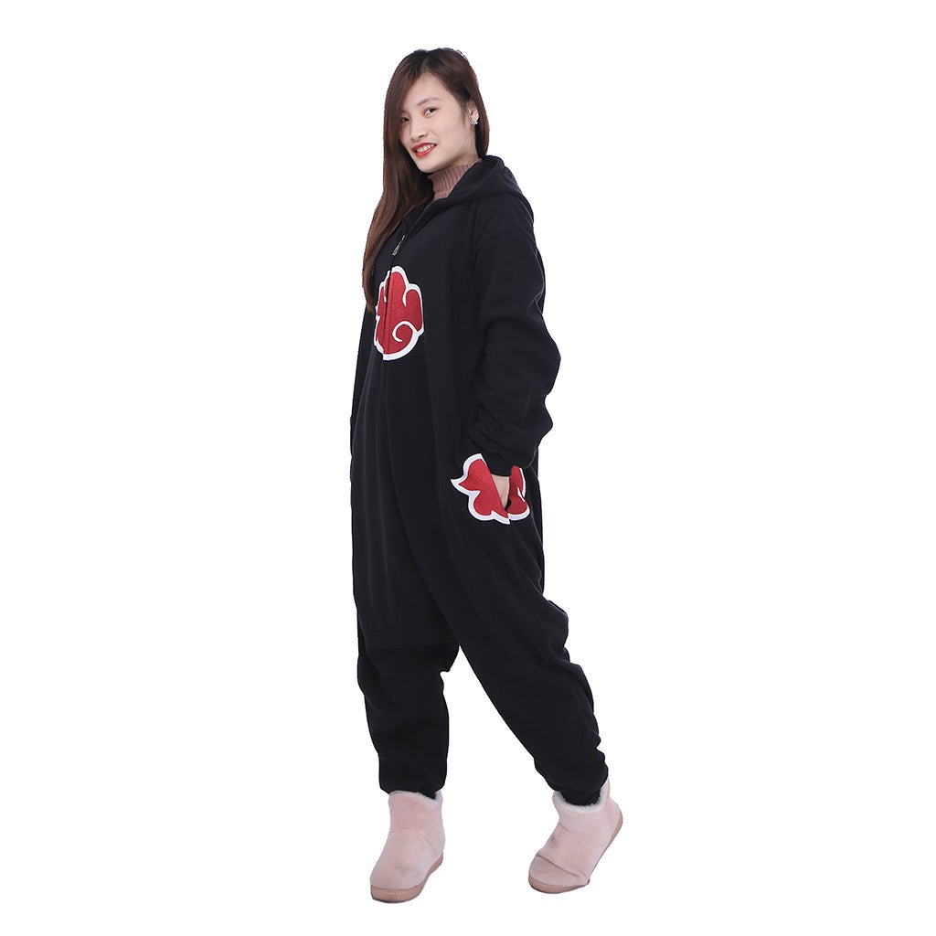 Astricos Akatsuki Cloud Sleepwear Adult Unisex Onesies Polyester Pyjamas Nightwear Halloween Carnival Cosplay Costume - Astricos