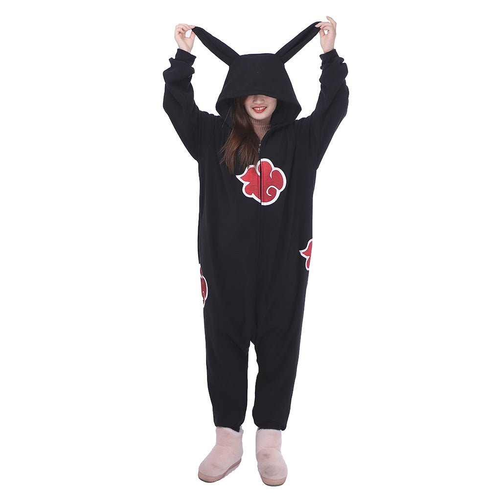 Astricos Akatsuki Cloud Sleepwear Adult Unisex Onesies Polyester Pyjamas Nightwear Halloween Carnival Cosplay Costume - Astricos