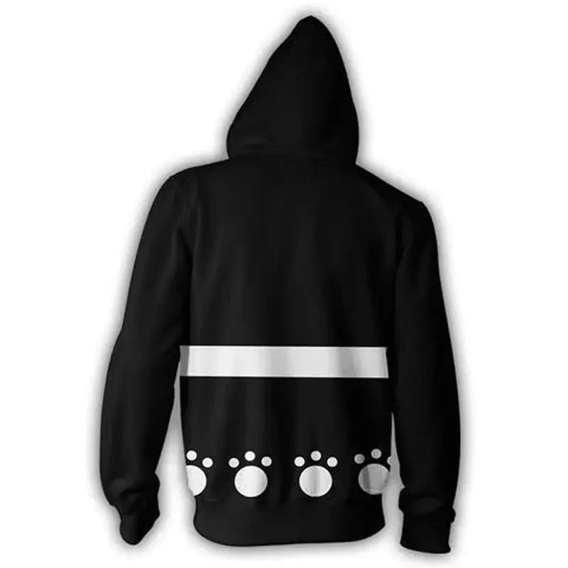 Astricos Bartholomew Kuma Cosplay Sweatshirt - Unisex Hooded Zipper Costume for Anime Fans - Astricos