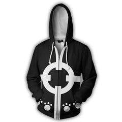 Astricos Bartholomew Kuma Cosplay Sweatshirt - Unisex Hooded Zipper Costume for Anime Fans - Astricos