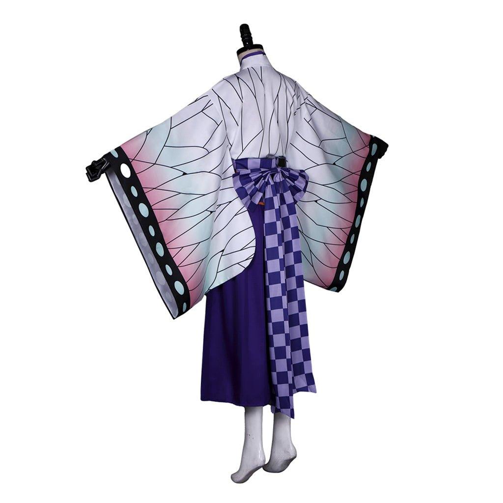 Astricos Anime Demon Slayer: Kimetsu no Yaiba Kochou Shinobu Lolita Maid Apron Dress Cosplay Costume - Astricos