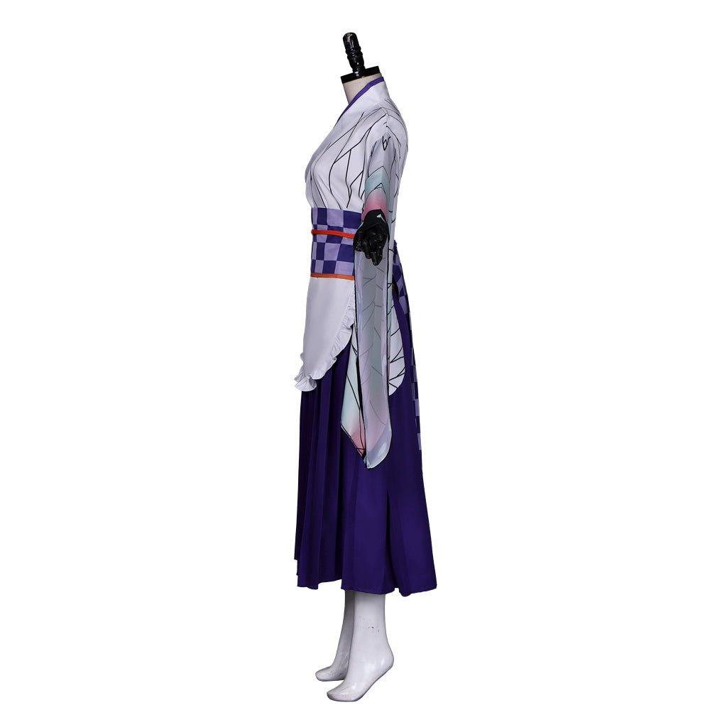 Astricos Anime Demon Slayer: Kimetsu no Yaiba Kochou Shinobu Lolita Maid Apron Dress Cosplay Costume - Astricos