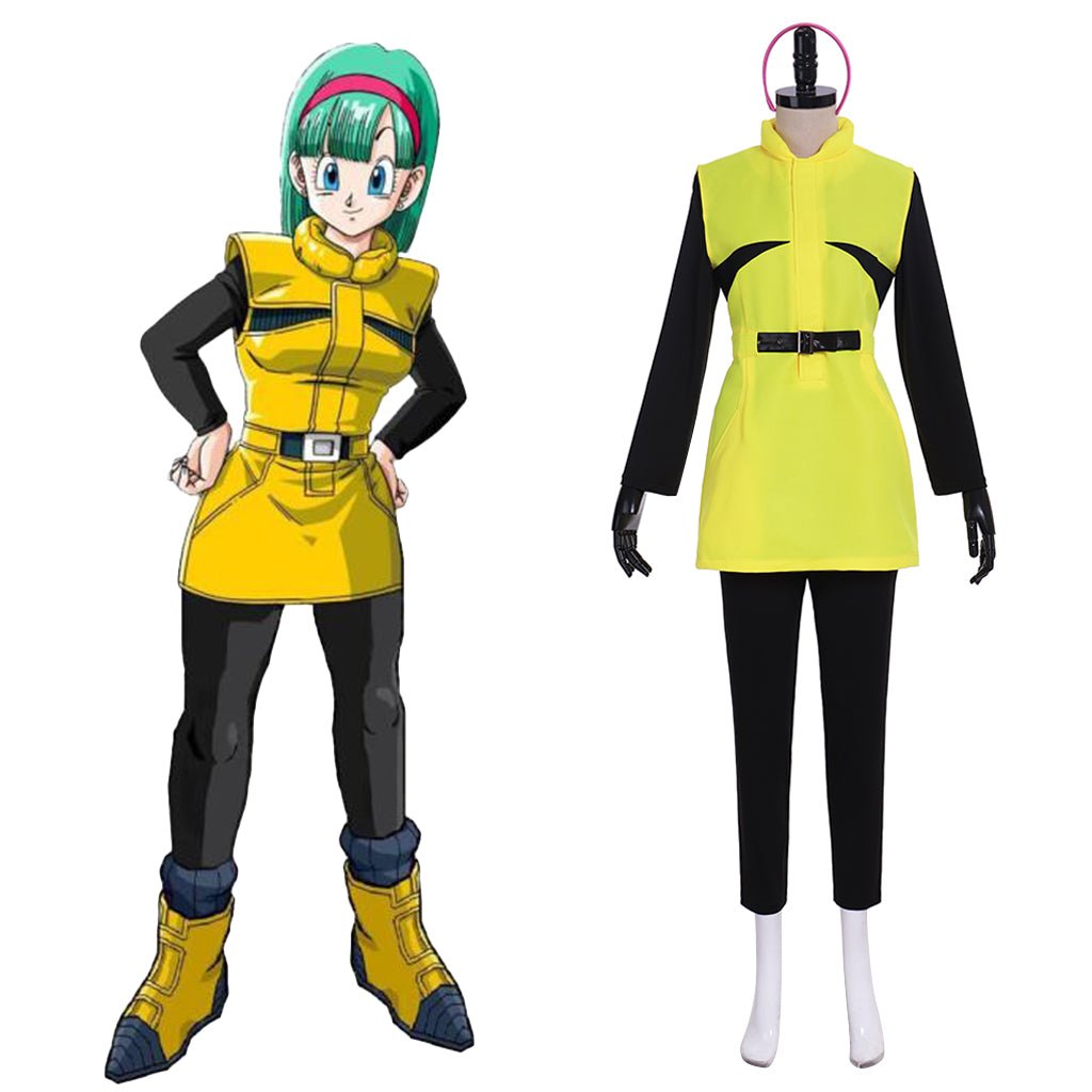 Astricos Anime Dragon Ball Z Bulma Namek Saga Cosplay Costume - Astricos