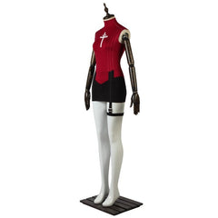 Astricos Tohsaka Rin Cosplay Costume Set - Red Shirt, Skirt, Wig & Accessories - Astricos