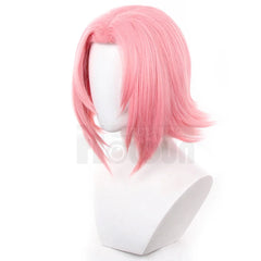 Astricos Haruno Sakura Cosplay Wig - High-Quality Synthetic Fiber with Adjustable Cap for Ultimate Comfort - Astricos