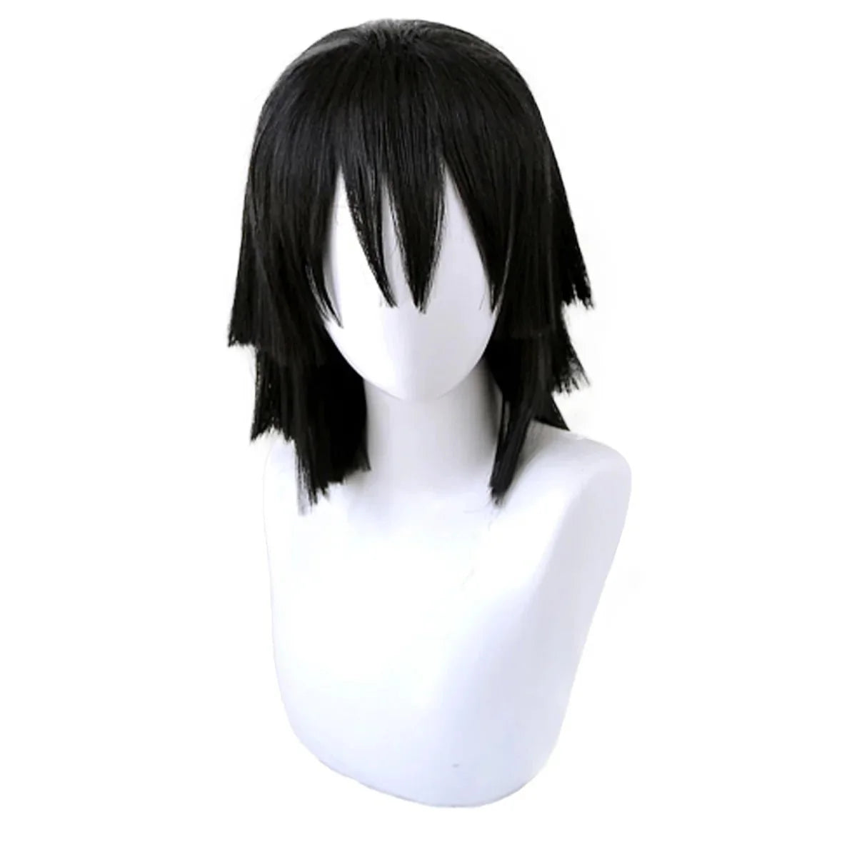 Astricos Iguro Obanai Cosplay Wig - High-Quality Synthetic Fiber with Adjustable Cap for Anime Events - Astricos