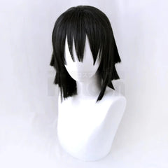 Astricos Iguro Obanai Cosplay Wig - High-Quality Synthetic Fiber with Adjustable Cap for Anime Events - Astricos