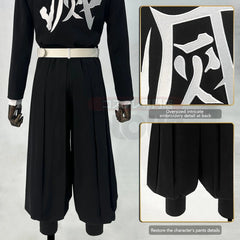 Astricos Kamado Tanjirou Cosplay Costume - Haori, Top, Pants, Belt, Wig - Perfect for Halloween & Anime Events - Astricos