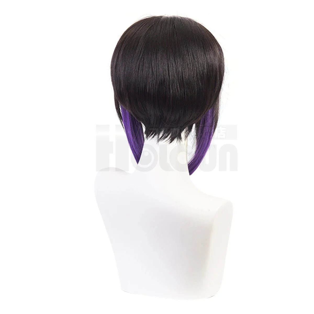 Astricos Kochou Shinobu Cosplay Wig - Purple Synthetic Fiber with Adjustable Cap for Halloween & Christmas - Astricos