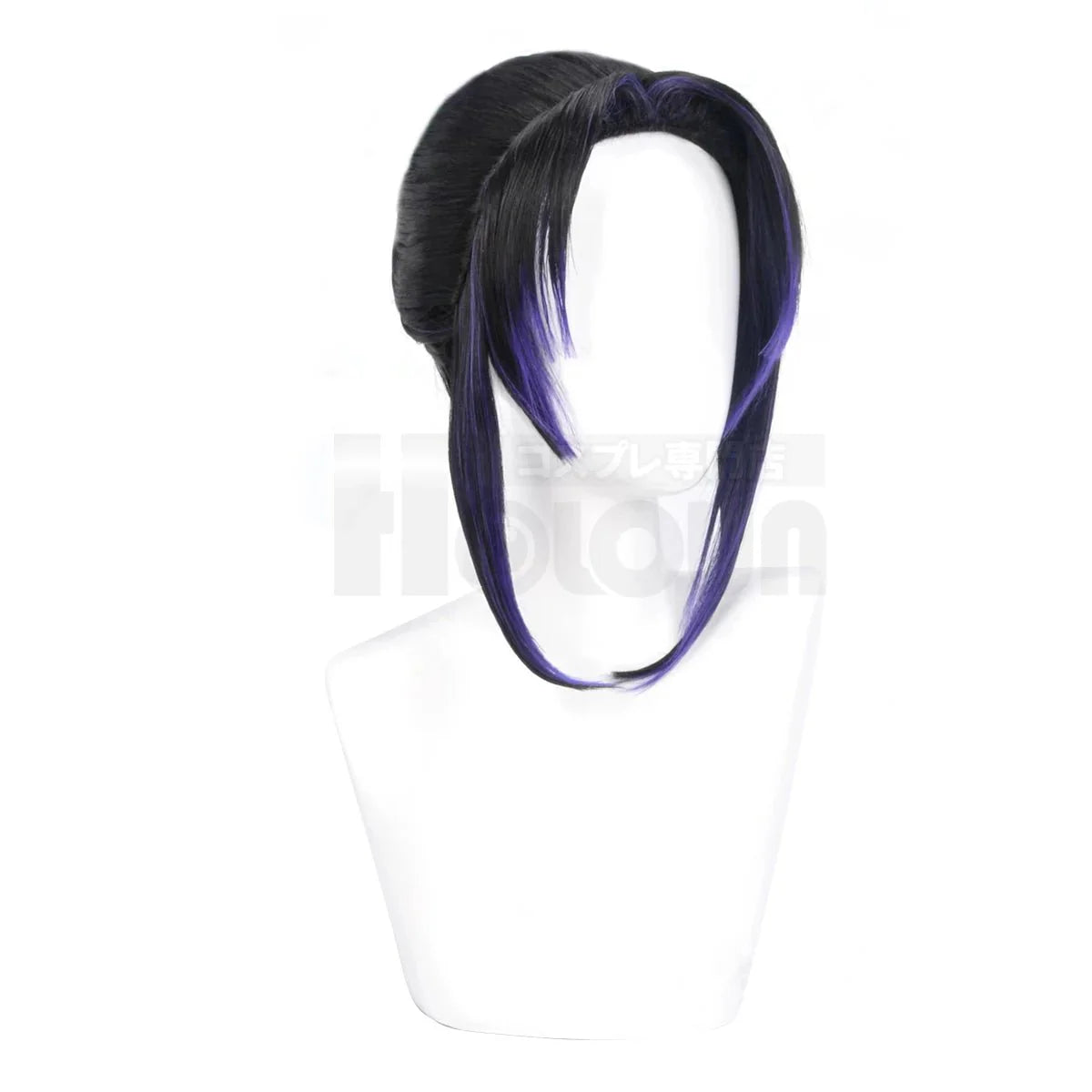 Astricos Kochou Shinobu Cosplay Wig - Purple Synthetic Fiber with Adjustable Cap for Halloween & Christmas - Astricos