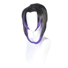 Astricos Kochou Shinobu Cosplay Wig - Purple Synthetic Fiber with Adjustable Cap for Halloween & Christmas - Astricos