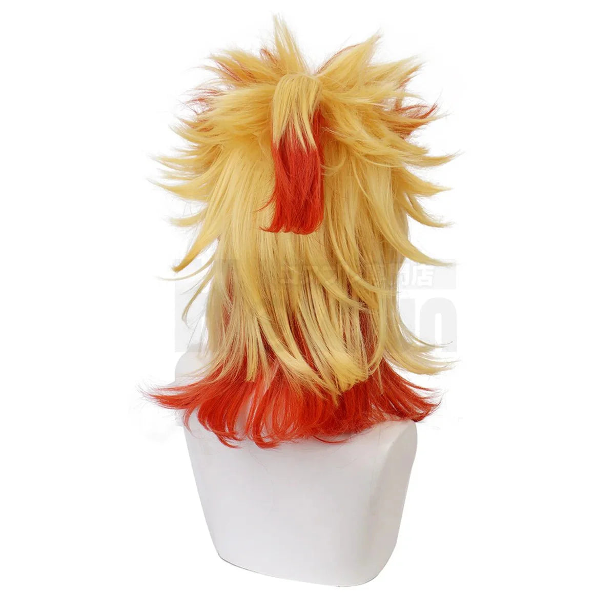 Astricos Rengoku Kyoujurou Cosplay Wig - Synthetic Fiber, Adjustable, Heat Resistant for Anime Fans - Astricos