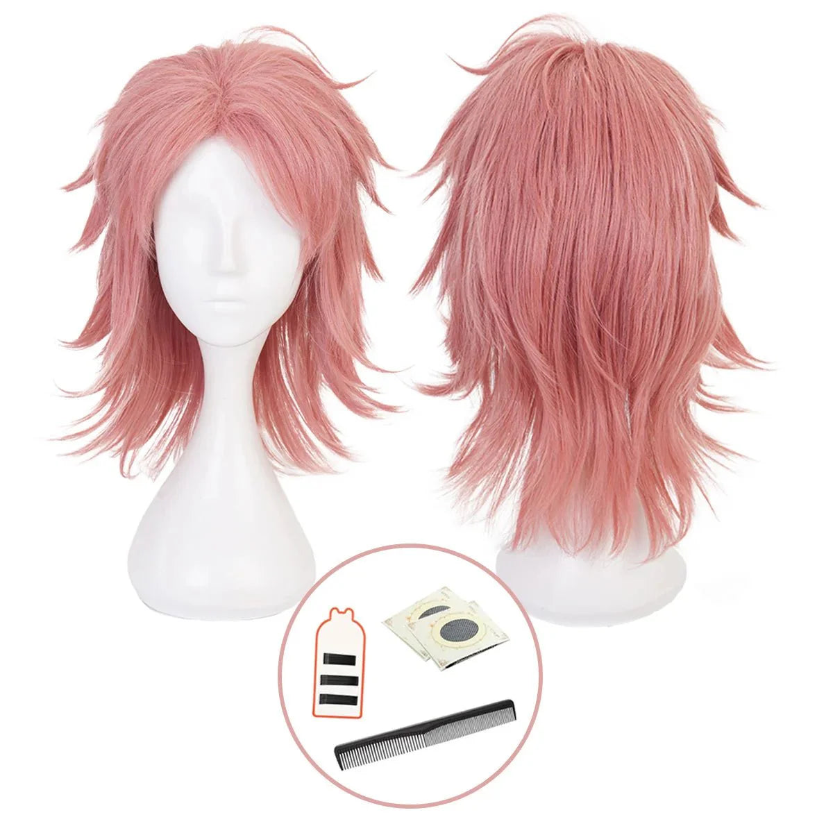 Astricos Saito Cosplay Wig - Premium Synthetic Fiber with Adjustable Cap for Anime Fans - Astricos