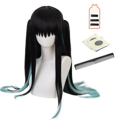 Astricos Muichirou Cosplay Wig - High-Quality Synthetic Fiber with Adjustable Cap for Ultimate Anime Look - Astricos