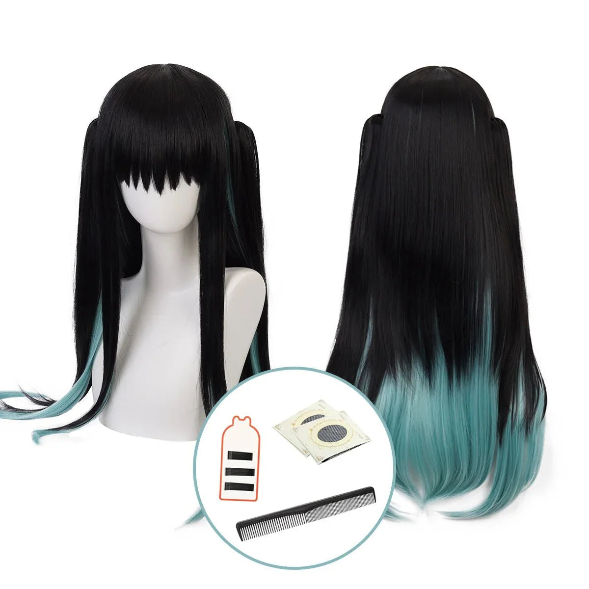 Astricos Muichirou Cosplay Wig - High-Quality Synthetic Fiber with Adjustable Cap for Ultimate Anime Look - Astricos