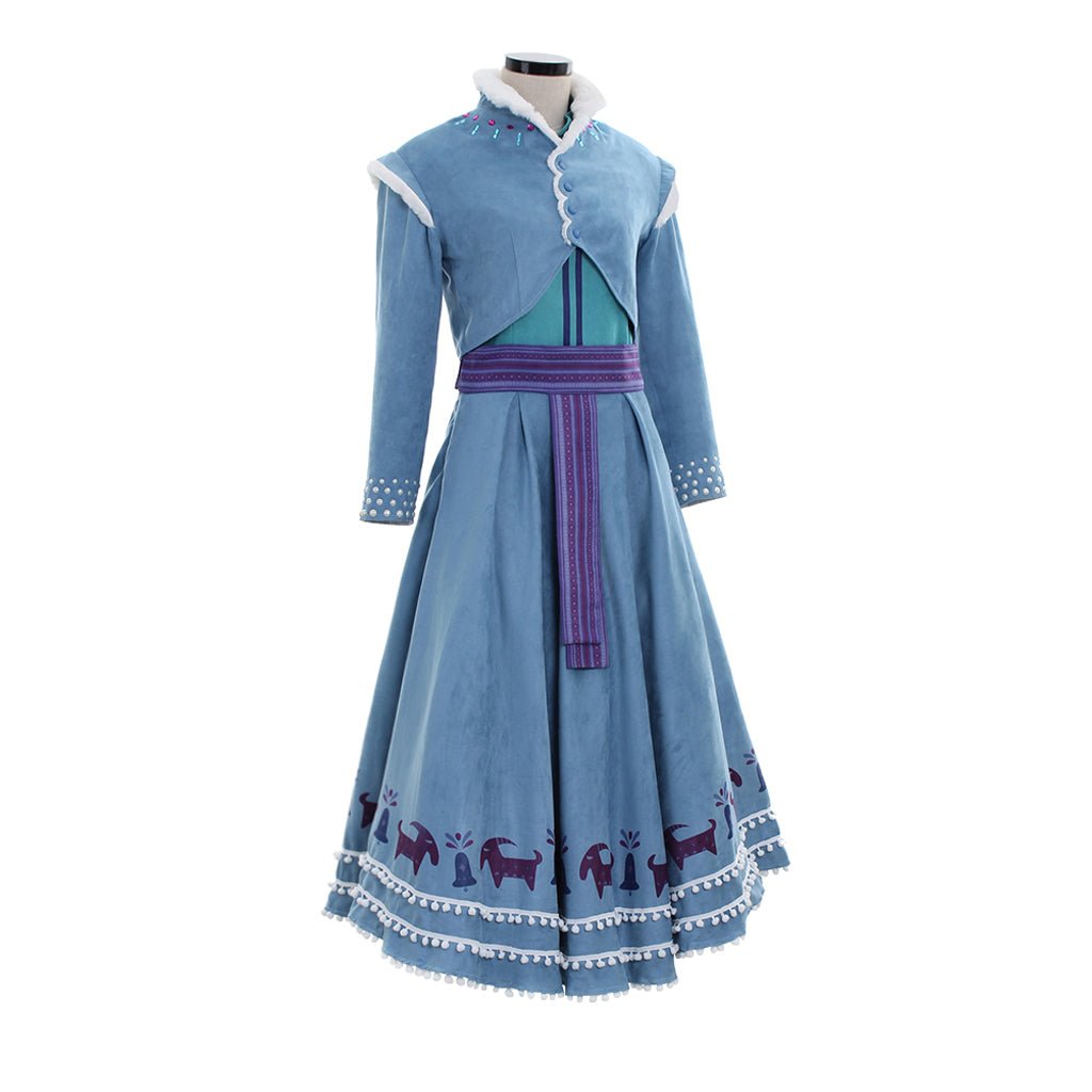 Astricos Anna Cosplay Costume | Women's Shirt, Skirt, and Coat Suit for Halloween & Disney Events - Astricos