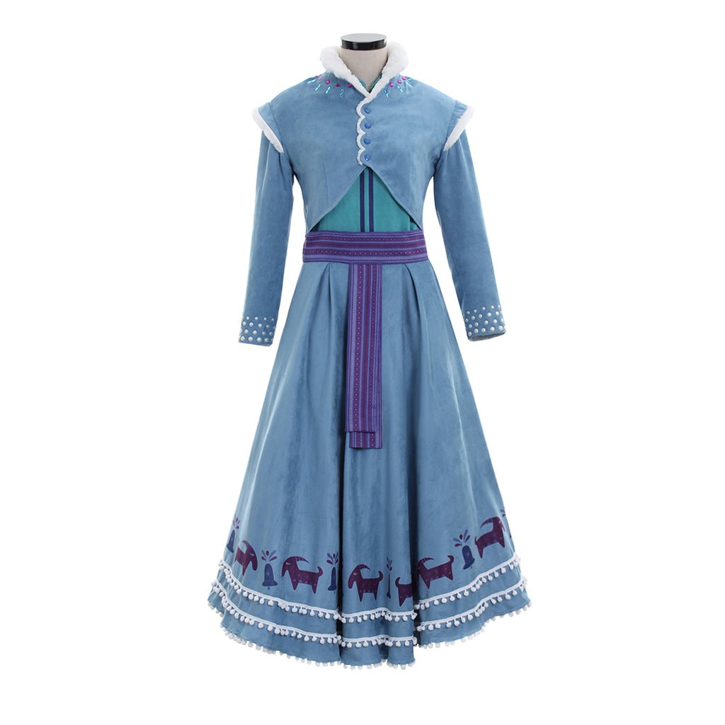 Astricos Anna Cosplay Costume | Women's Shirt, Skirt, and Coat Suit for Halloween & Disney Events - Astricos