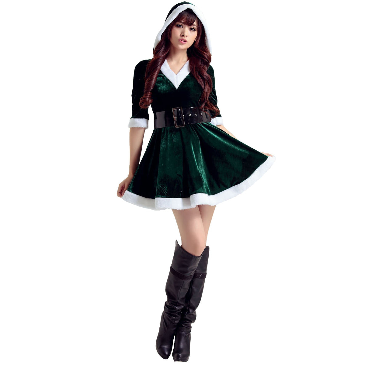 Astricos Festive Dance Santa Costumes - Sexy Female Christmas Outfits for Cosplay and Stage Performances - Astricos