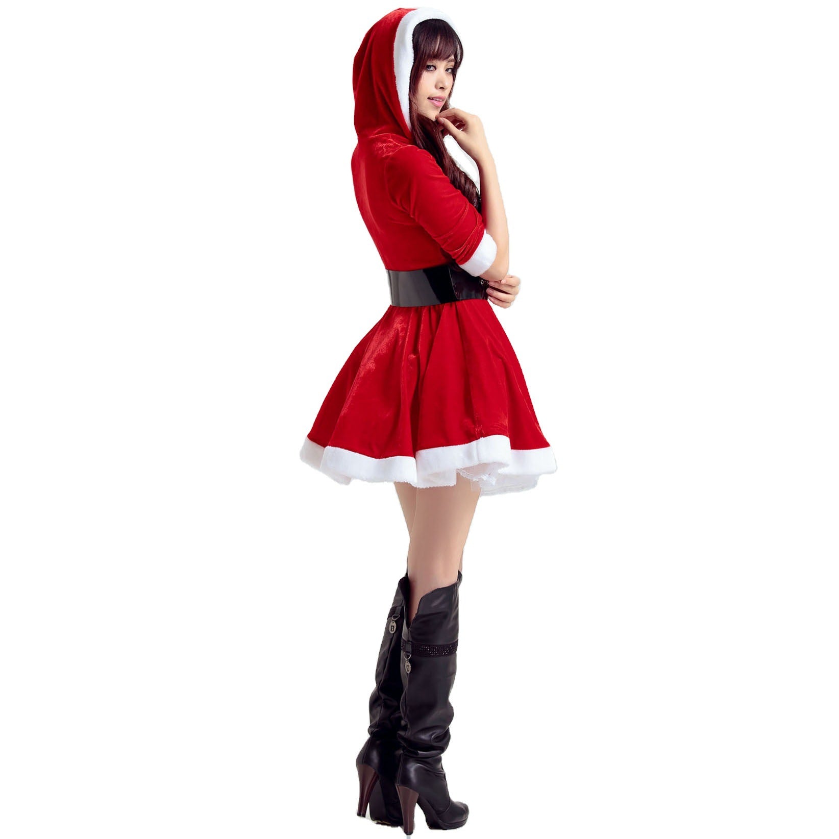 Astricos Festive Dance Santa Costumes - Sexy Female Christmas Outfits for Cosplay and Stage Performances - Astricos