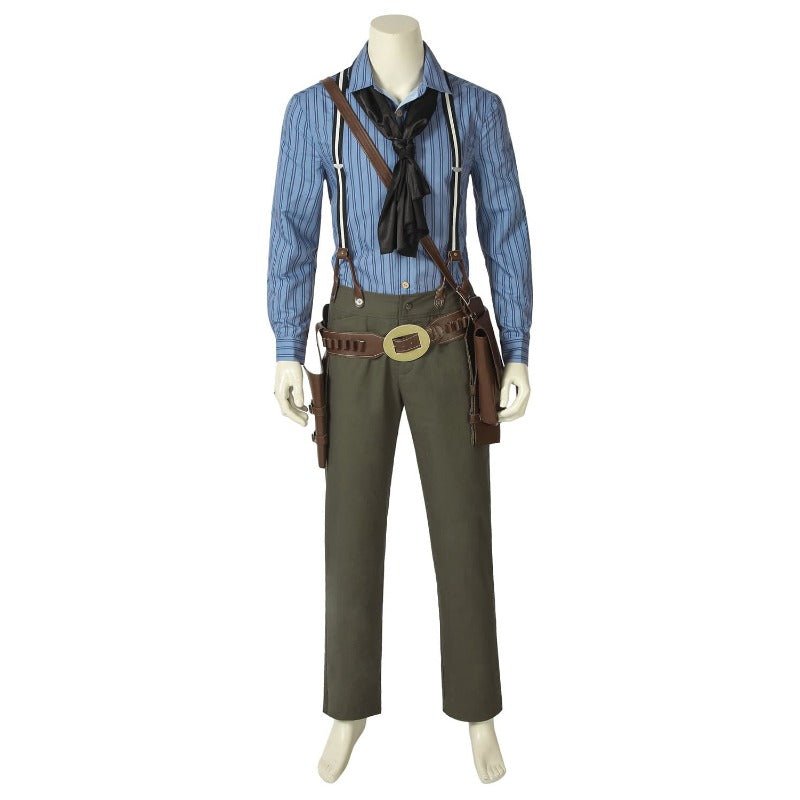 Astricos Arthur Morgan Cosplay Costume for Men – Premium Western Denim Outfit with Accessories - Astricos