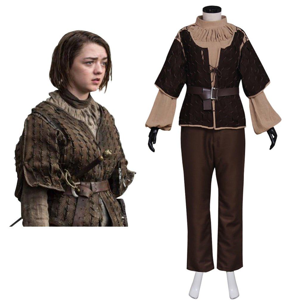 Astricos Arya Stark Cosplay Costume for Women & Girls - Authentic GOT Warrior Outfit for Halloween & Carnival - Astricos