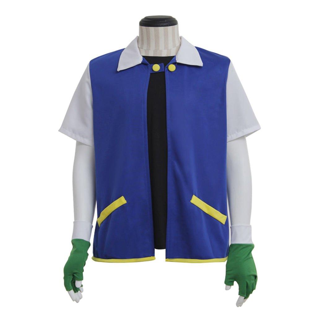 Astricos Ash Ketchum Pokemon Blue and White Jacket - Iconic Anime Cosplay Outfit - Astricos