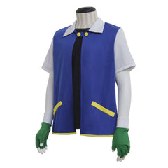 Astricos Ash Ketchum Pokemon Blue and White Jacket - Iconic Anime Cosplay Outfit - Astricos