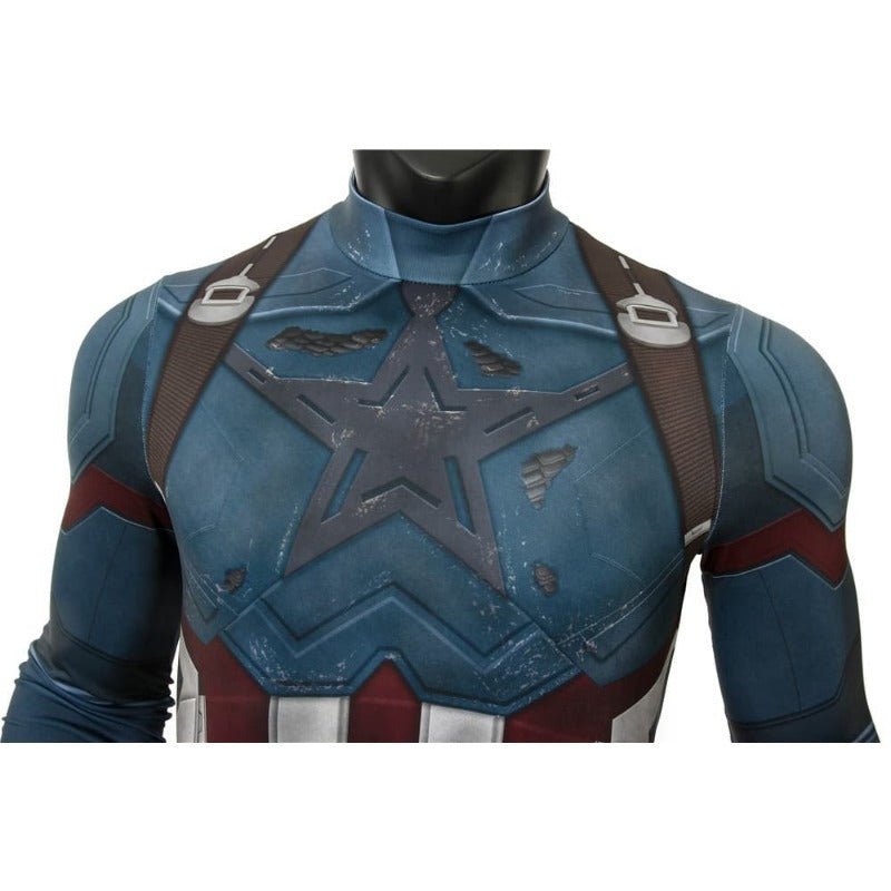 Astricos Avengers Infinity War Captain America Cosplay Jumpsuit Costume - Astricos