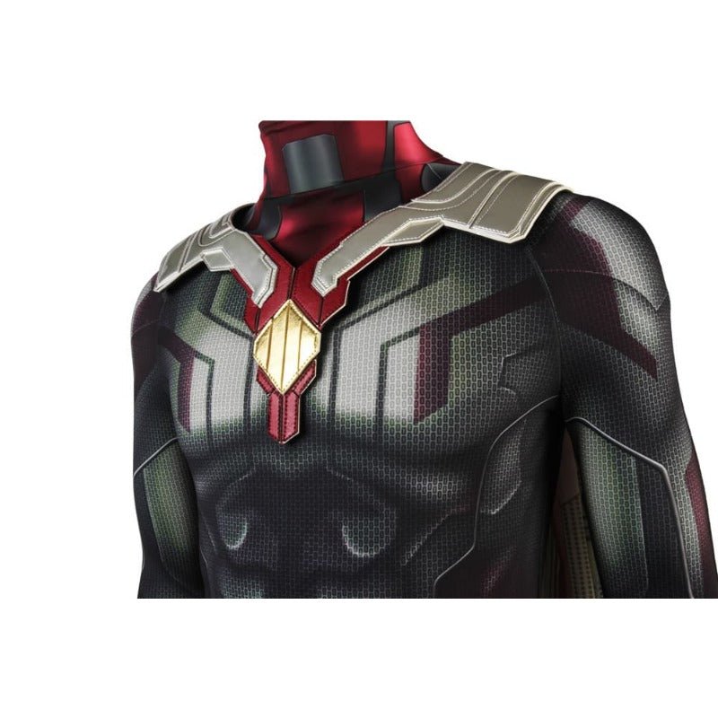 Astricos Vision Cosplay Costume - 3D Printed Jumpsuit with Cloak for Marvel Fans - Astricos