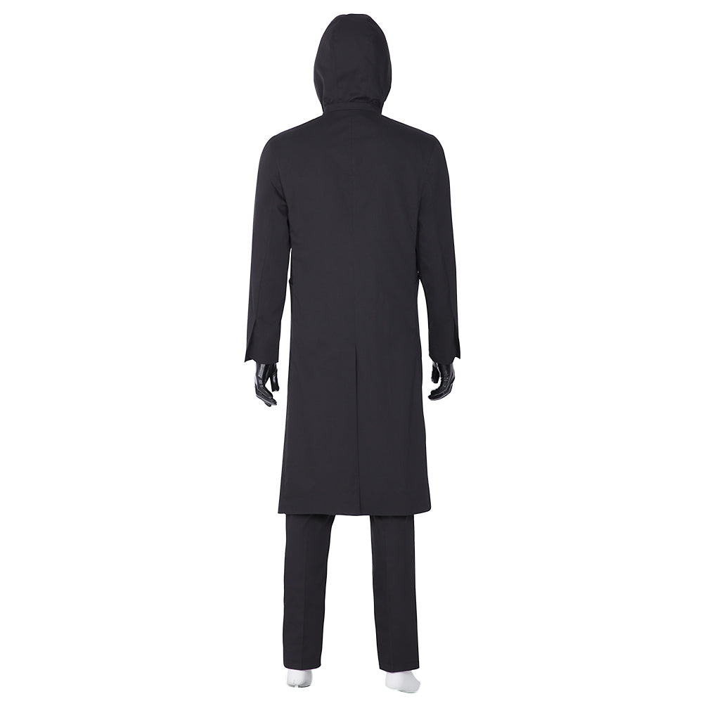 Astricos Black Masked Man Halloween Costume – Squid Game Inspired Hooded Suit for Cosplay - Astricos