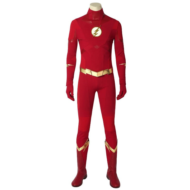 Embrace Speed with Astricos' The Flash Season 8 Barry Allen Cosplay Jumpsuit - Astricos