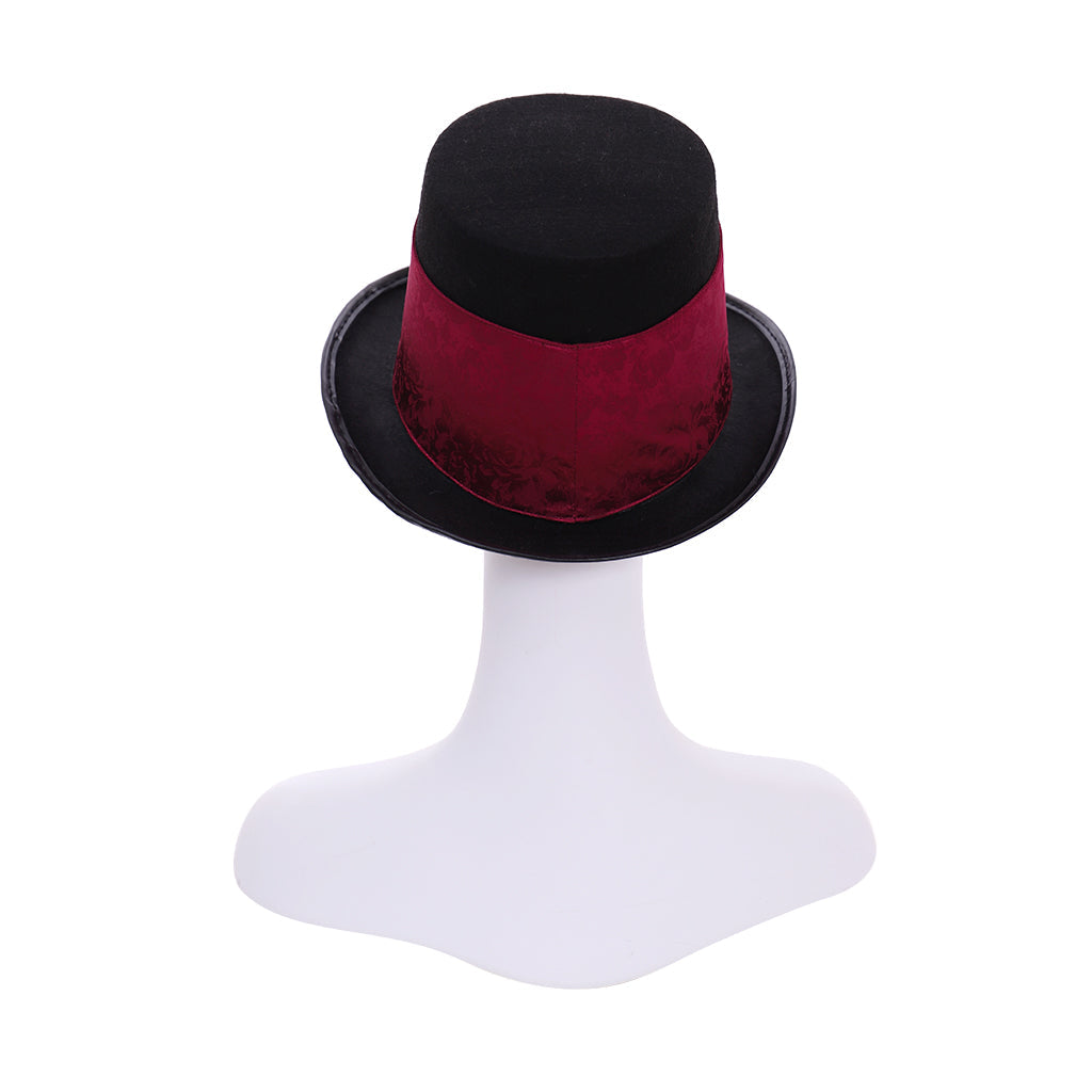 Astricos Red Steampunk Top Hat for Women - Burning Man & Cosplay - Astricos