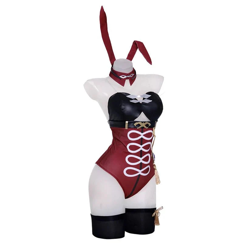 Astricos Beidou Bunny Suit Genshin Impact Sexy Women's Jumpsuit Original Cosplay Costume Full Set - Astricos