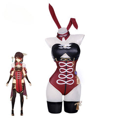 Astricos Beidou Bunny Suit Genshin Impact Sexy Women's Jumpsuit Original Cosplay Costume Full Set - Astricos