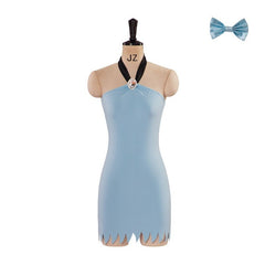 Astricos Sexy Betty Rubble Costume - Blue Mini Dress for Women | Flintstones Cosplay Outfit - Astricos