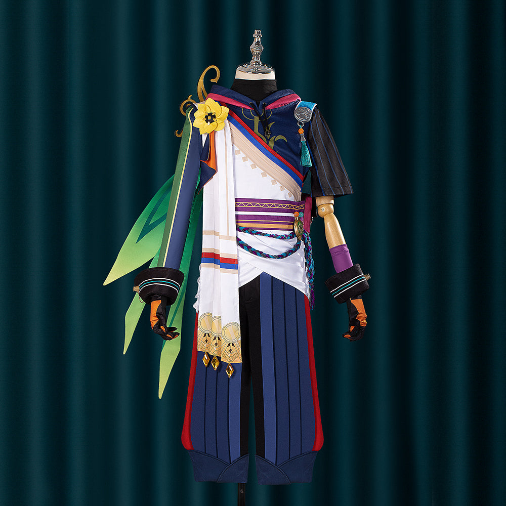 Astricos Cosplay Costume - Genshin Impact Ultraviolet Design with Ear Accessories, Ideal for Halloween - Astricos