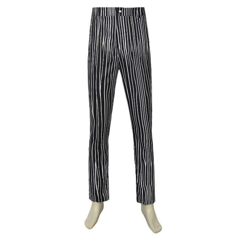 Astricos Jack Skellington Costume - Black Stripe Suit for Halloween Cosplay - Astricos