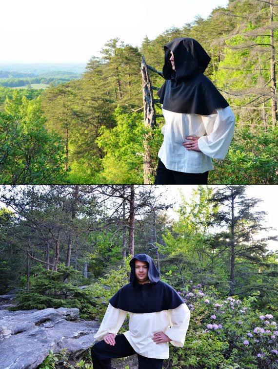 Astricos Black Hooded Cape - Versatile Mystic Garment for Cosplay and Occasions - Astricos