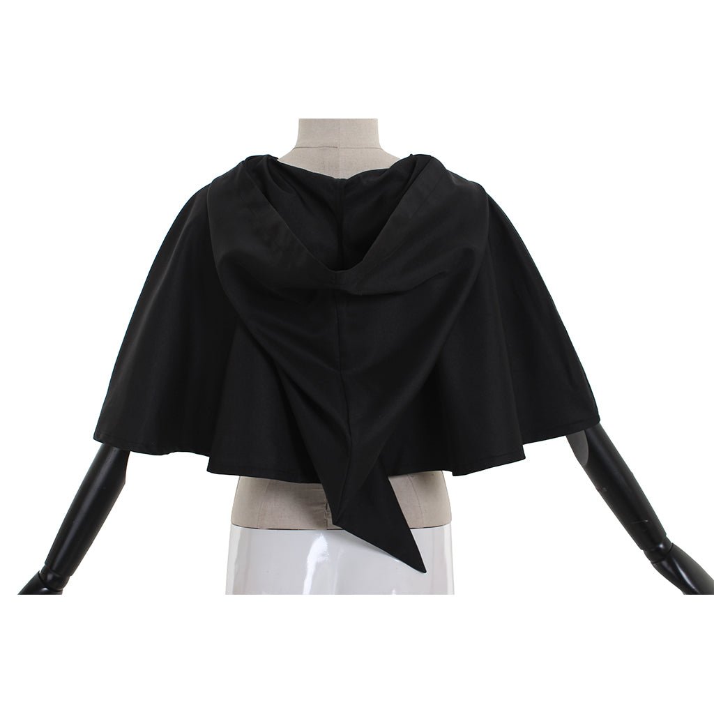 Astricos Black Hooded Cape - Versatile Mystic Garment for Cosplay and Occasions - Astricos