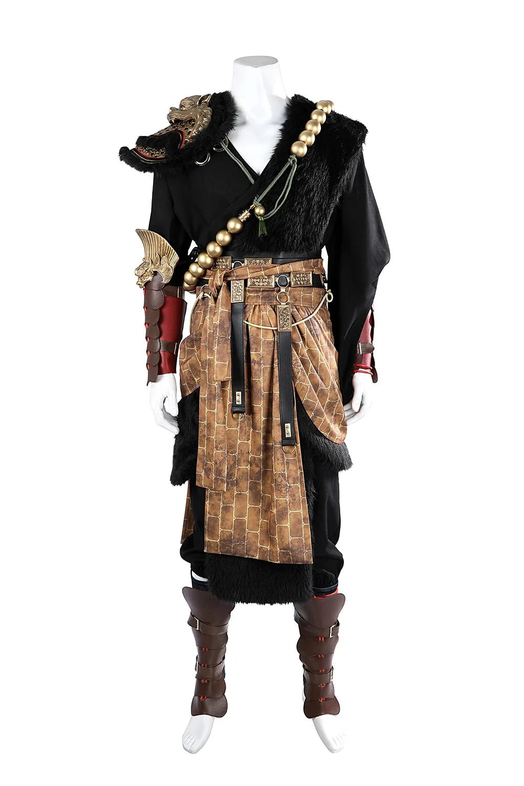 Astricos Black Myth Wukong Cosplay Costume | Premium Black Robe Full Set - Astricos