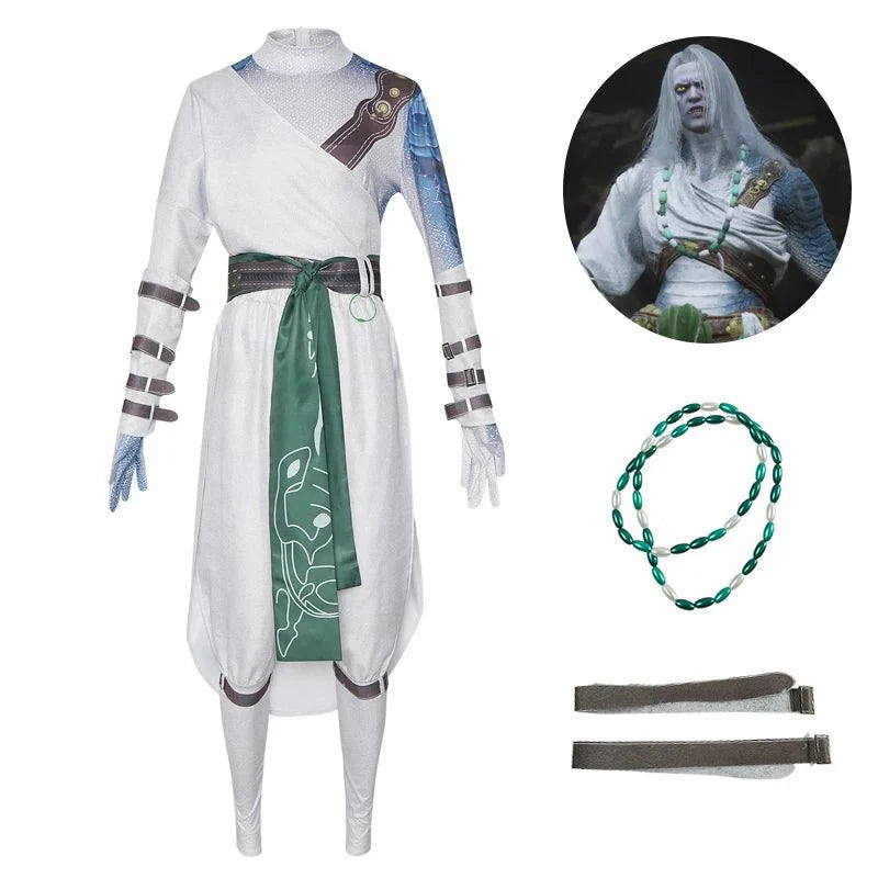 Astricos Wukong White-Clad Noble Cosplay Costume | Elegant White Robe for Men | Halloween Suit for Fans - Astricos