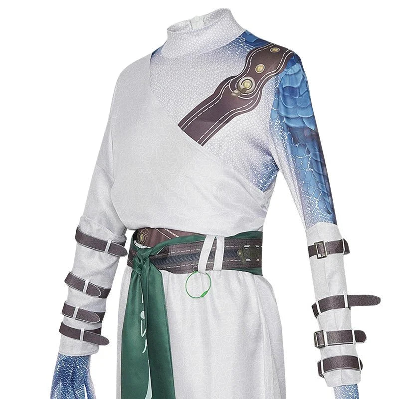 Astricos Wukong White-Clad Noble Cosplay Costume | Elegant White Robe for Men | Halloween Suit for Fans - Astricos