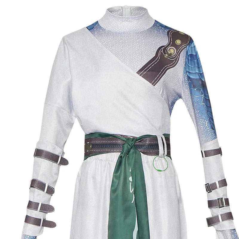 Astricos Wukong White-Clad Noble Cosplay Costume | Elegant White Robe for Men | Halloween Suit for Fans - Astricos